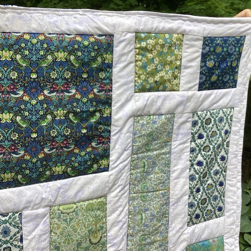 NWT. Hand Crafted Lap Quilt Tana Lawn Fbrics - Picture 4 of 16